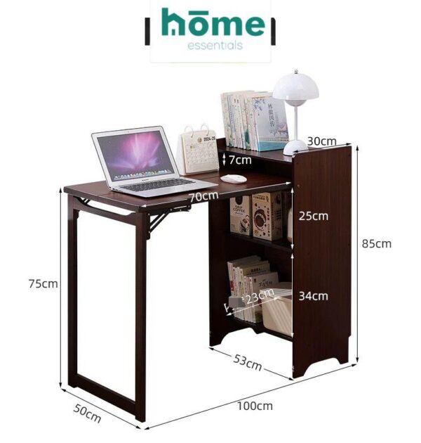 Bureau d’étude - Table d’ordinateur pliable avec étagères – Image 17
